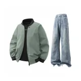 Армейский зеленый + светло-синий