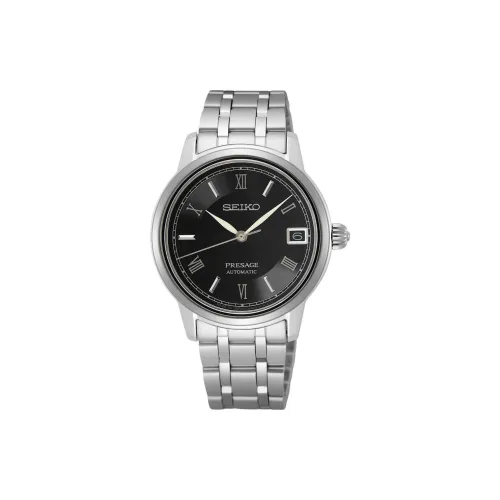 SEIKO Автоматический Механический Механизм Женские Часы 34,2 мм Черный