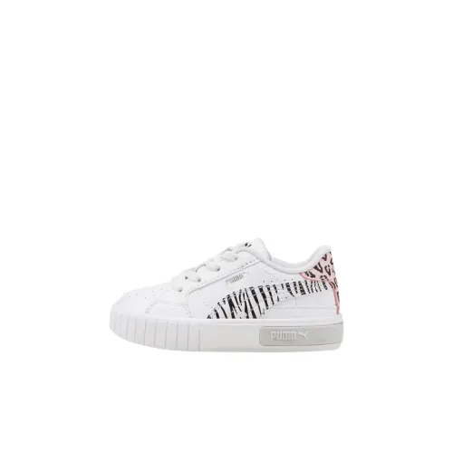 PUMA Cali Star Low Топ Обувь для малышей Белый черный розовый Infant и Toddler