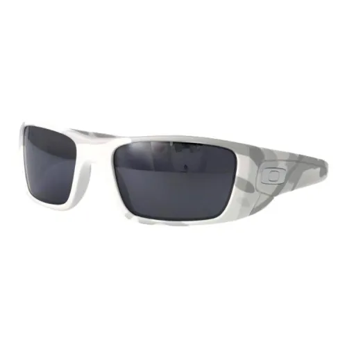 Oakley Ацетат Квадратные Солнцезащитные Очки Мужские Серые