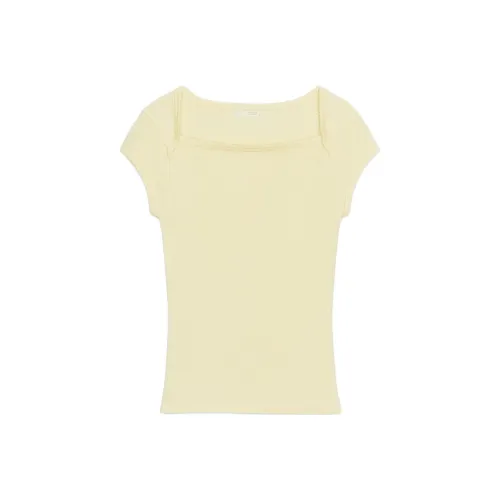 ZARA Желтые Женские T-рубашки