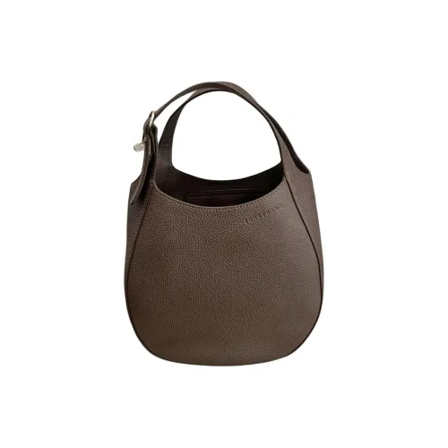 LONGCHAMP Le Foulonné Сумка через плечо из коровьей кожи маленькая сумка для женщин цвет темная умбра