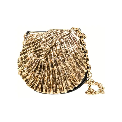 Chloe Кожа Бананка Мини Женские Золотой Черный