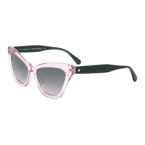Kate Spade Ацетатные солнцезащитные очки "Кошачий глаз" женские прозрачно-розовые