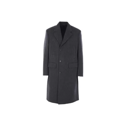 PRADA Мужское пальто темно-серого цвета