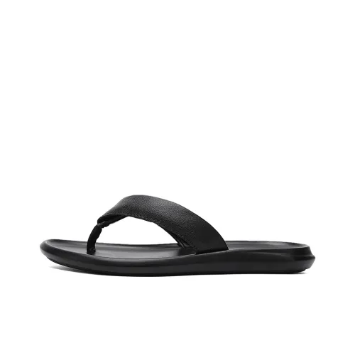 CANUVEN Резина Abrasion Resistant Quick Dry Шлепанцы Мужские Черные