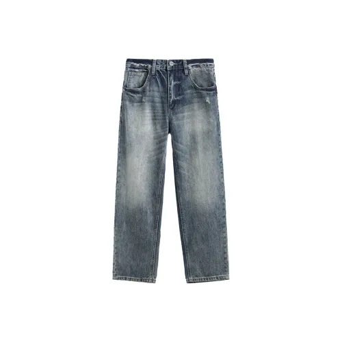 Azvk H2 NB0046 Ash Blue Men's Jeans