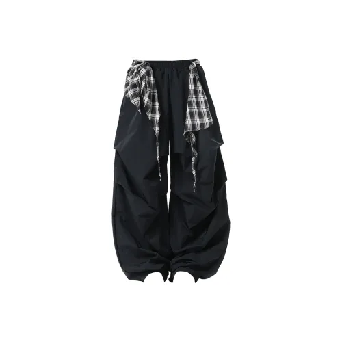 JASONWOOD Черные Женские Повседневные Штаны