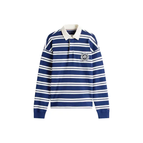 Tommy Hilfiger Морской Синий Полоска Мужские Толстовки