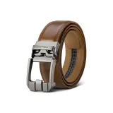 Кофейный ремешок, серебряный, с текстурой "брушированный", пряжка