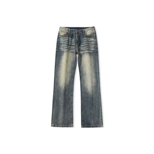 HIPANDA Джинсы унисекс, синие