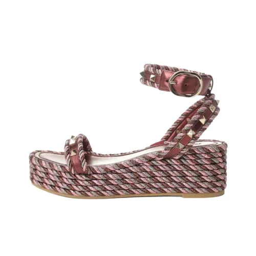 Valentino Rockstud One Sandals Strap 6 см Женские Red