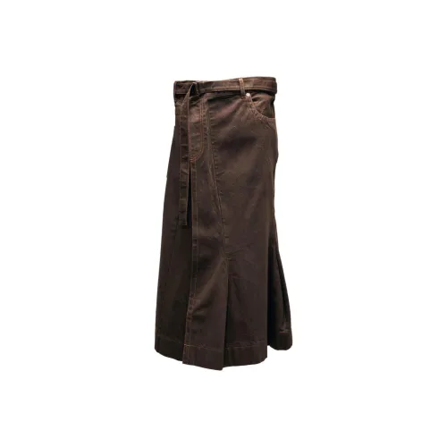 Sacai FW25 Denim Long Skirt Women's