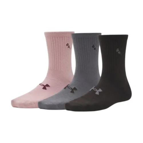 Under Armour Черный/Замок Рок 3 шт Женские MID Носки до икры