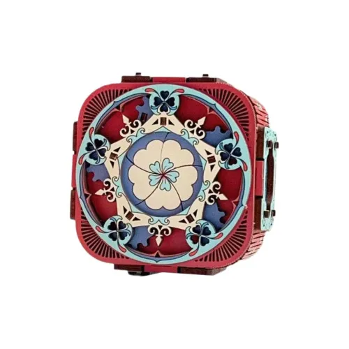 MENGJIMA Музыкальная коробка Деревянный пазл DIY Игрушки