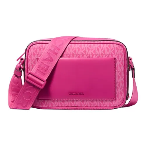 MICHAEL KORS MAEVE Покрытый холст Сумка через плечо Большая Женская Дикая ягода