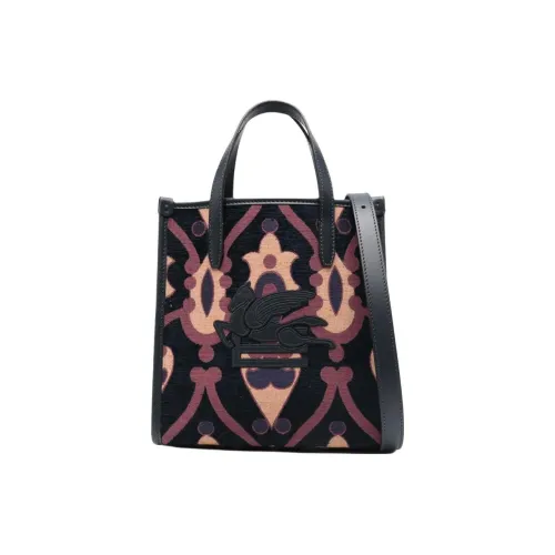 ETRO Pegaso Полиэстер Сумка-тоут Сумка для покупок Сумка через плечо Женская сумка Темно-синий