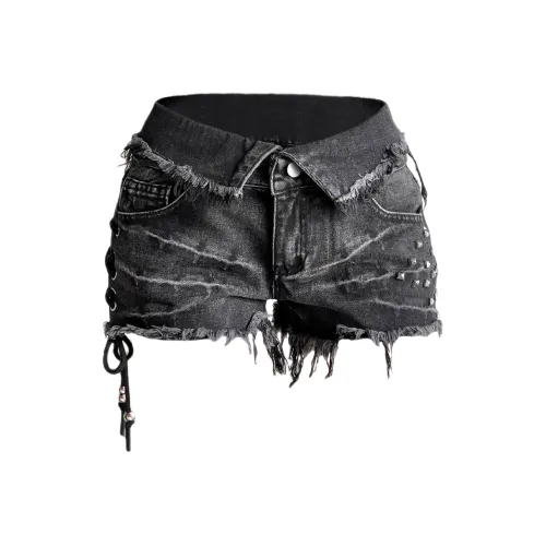 JOPPTI Черные Женские Джинсовые Шорты