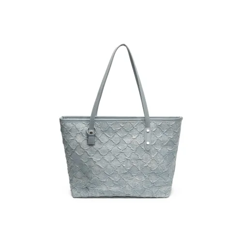 FCTOSSR ПУ (полиуретан) Панель из денима Тоут Сумка Сумка через плечо Женская Синий Серебряный