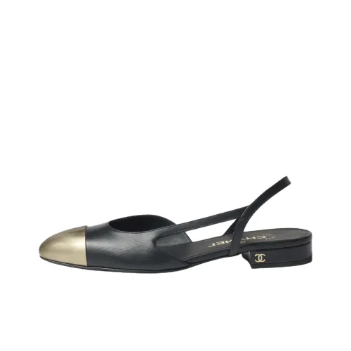 CHANEL Женские повседневные туфли Black Gold Women's