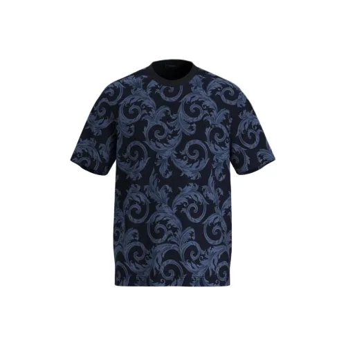 VERSACE Мужские синие T-рубашки