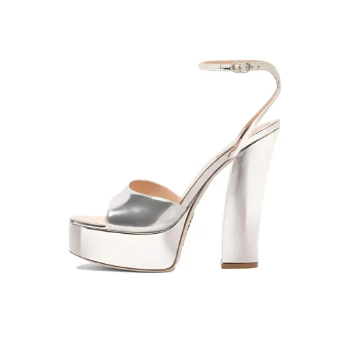 RENE CAOVILLA One Ремешок Сандалии 14 см Женские Серебряные