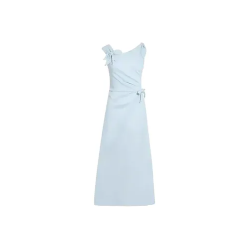 ETSE Cold Brew Бирюзовый Без рукавов Платье Женские Платья без рукавов