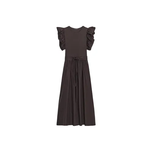 ZARA Шоколад Женские Платья без рукавов