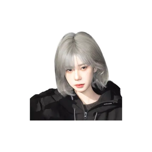 YOSEE Grandma Серый Перука Женские Короткие волосы Лето Лолита Повседневный Анти-Аджинг Рябь Волосы