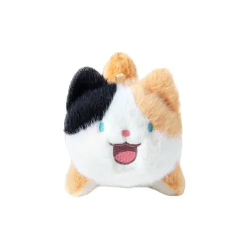 XINGBA Милый Три Цветка Черный Кот Плюшевый Брелок 8 см Высокий