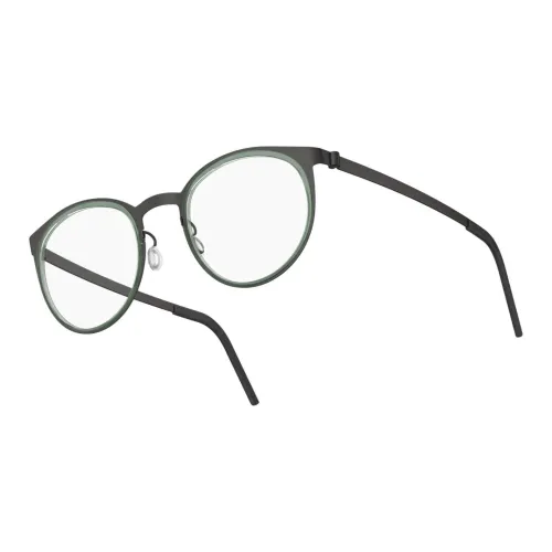 LINDBERG Чистый титан Круглые оправы для очков Унисекс Зеленый