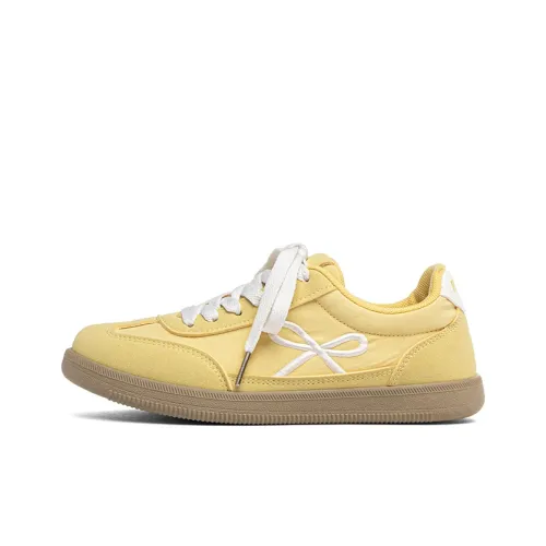 RENBEN Износостойкий и Легкий Низкий Топ Немецкая Армия Кроссовки Женские Желтые