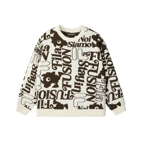 FILA FUSION Свитер Унисекс Белый