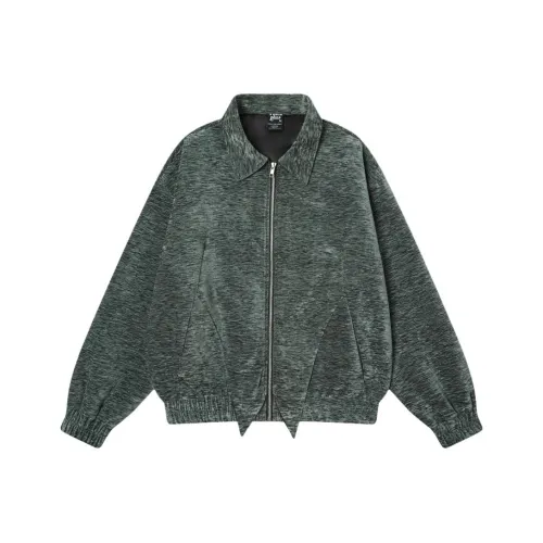 HIPHOPPUNKS Ebony Green Men's Jackets HIPHOPPUNKS Эбеновый Зеленый Мужские Куртки