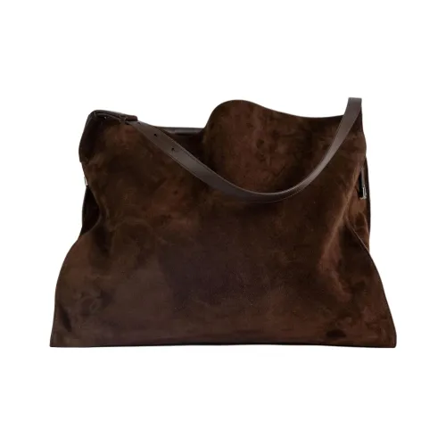 CL Телячья кожа Тоут Сумка Плечевая сумка Женская Коричневая