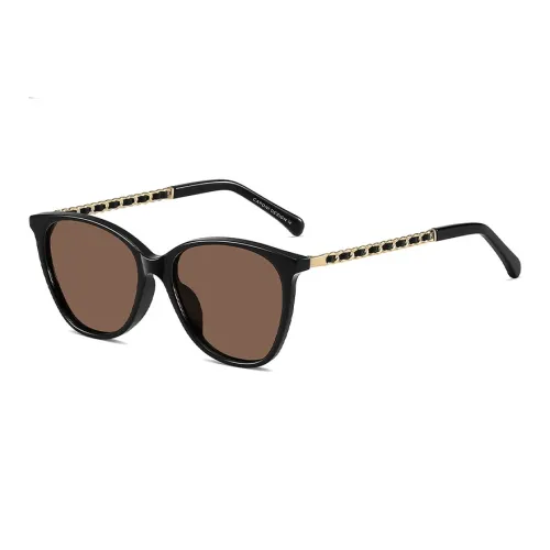 CAPONI Пластиковая оправа Металл Кошачий глаз Солнцезащитные очки Унисекс