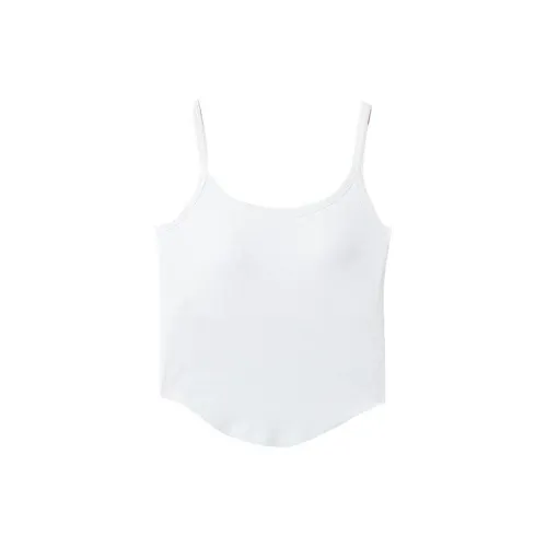 DPLAY SWEET Кремовый Белый С накладками Женские Майки