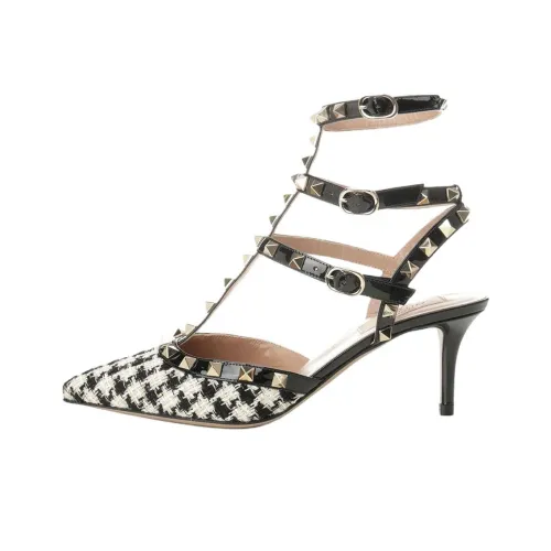 Valentino Rockstud Узкий каблук Высокие каблуки 6,5 см Женские Черный