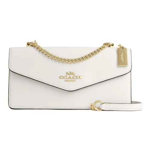 COACH Klare Коровья кожа Конверт Сумка через плечо Средняя Женская Мел Белый