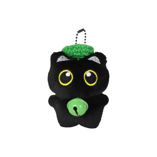 Bobby Bear Cute Little Черный Кот Bell Кукла 10 см Высота