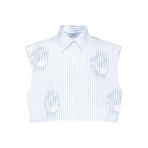 PRADA Синий Женский Короткий Топ