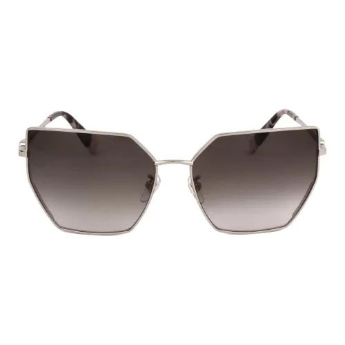 Furla Металл Нерегулярная форма Солнцезащитные очки Женские Серебристый