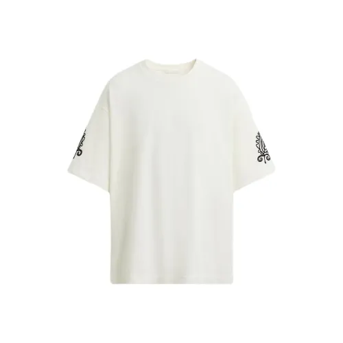 ZARA Морозный Белый Мужские T-Рубашки