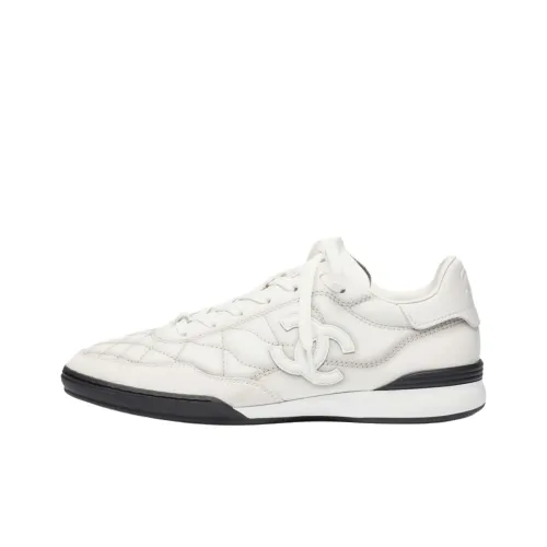 CHANEL 25B Низкий Топ Повседневная Обувь Женская Серый Белый