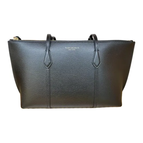 Tory Burch Perry кожаная сумка-тоут плечевая сумка маленькая женская черная