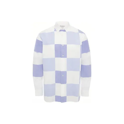 JW Anderson Мужские Синие Рубашки