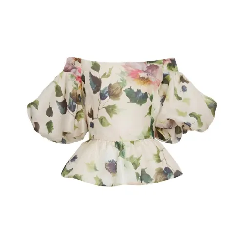 Leather Cat Экрю Женские Рубашки