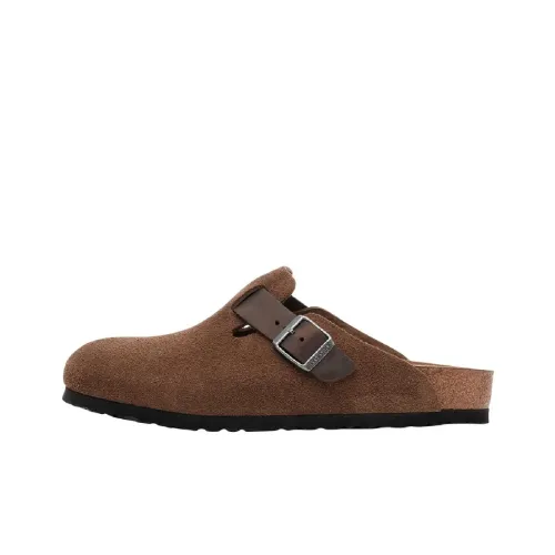 Биркенсток Бостон EVA Устойчивый к истиранию Домашние тапочки Мужские Коричневый Стандартный Свободный крой