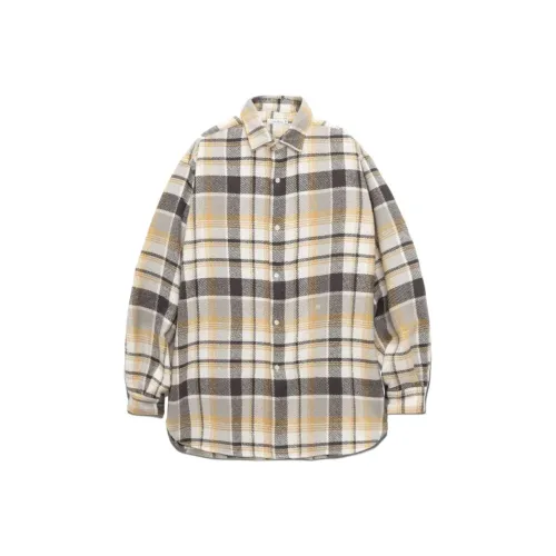 Nanamica FW25 Тяжелая Фланелевая Рубашка Унисекс