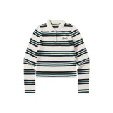 Бежево-зеленый с полосами